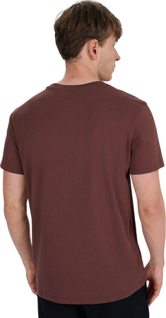 Koszulka męska 4F M2961 ciemny brązowy 4FWAW25TTSHM2961 80S
