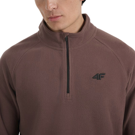 Bluza polarowa męska 4F M065 brązowa 4FWAW25UFLEM065 80S