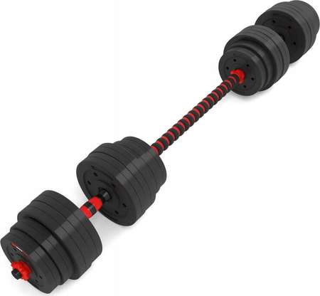 Sztanga gryf z obciążeniem sztangielki / hantle kompozyt HMS SGP40 40 kg