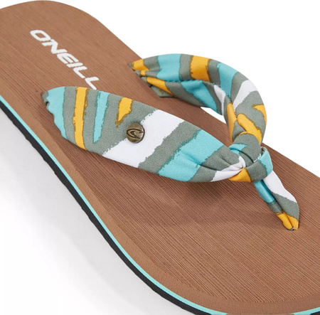 Dziecięce japonki O'neill DITSY SUN SANDALS blue rainbow stripe rozmiar 30/31