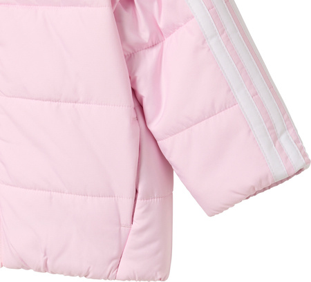Kurtka dla dzieci adidas Essentials 3-Stripes różowa JW2442
