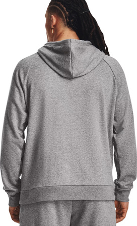 Bluza z kapturem męska Under Armour Rival Fleece Hoodie szara 1379757 025