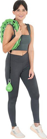 Hula hop z wypustkami i obciążnikiem HMS hhw01 zielone