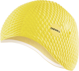 Czepek pływacki bąbelkowy Crowell Java żółty kol.11