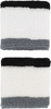 Frotki na rękę Nike Swoosh Wristbands 2 szt. biało-czarne-szare N1012405122OS
