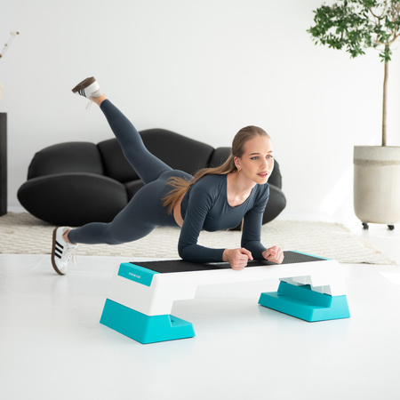 Step do aerobiku HMS premium as007 white/mint