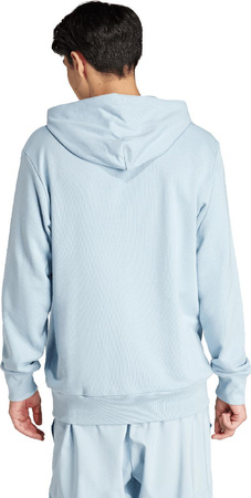 Bluza męska adidas Essentials French Terry Big Logo Hoodie błękitna IS1352