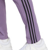 Spodnie męskie adidas Essentials Single Jersey Tapered Open Hem 3-Stripes fioletowe IJ8699