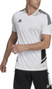 Koszulka męska adidas Condivo 22 Jersey V-neck biało-czarna HA6290