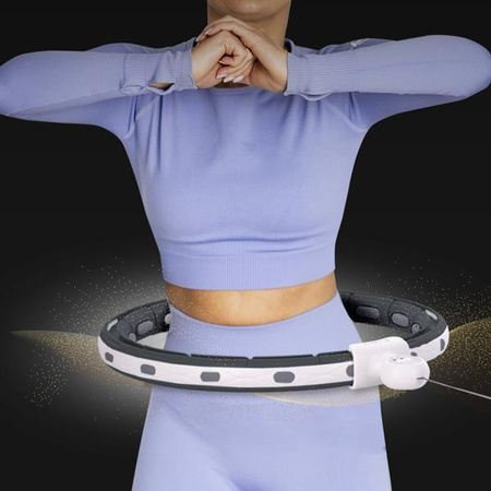 Hula hop z magnesem i obciążnikiem licznik koło HMS hhm15 czarne