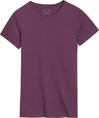 Koszulka damska 4F F1995 ciemny fiolet 4FWSS25TTSHF1995 50S