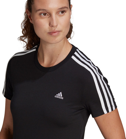 Koszulka damska adidas Essentials Slim T-Shirt czarna GL0784