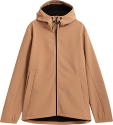 Kurtka przejściowa softshell z kapturem męska Outhorn membrana 5000 jasny brąz HOZ21 SFM600 82S