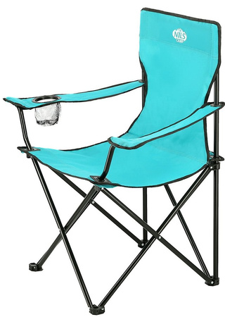 Krzesło turystyczne kempingowe składane Nils Camp NC3044 turkusowy