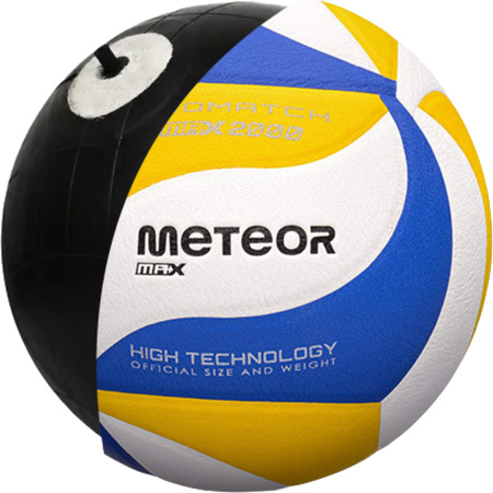 Piłka siatkowa Meteor Max 2000 niebiesko-żółto-biała 17409