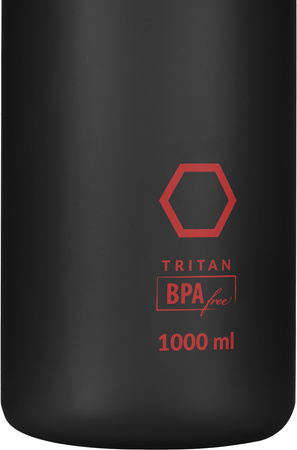 Butelka turystyczna treningowa na wodę tritanowa Nils camp NCD61 czarna 1000ml