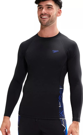 Męska koszulka bluza z dlugim rękawem kąpielowa Speedo ECO END  SPL LS TOP AM rozmiar S
