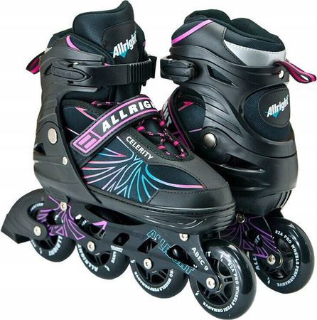 Łyżworolki regulowane koła 80 mm ABEC-9 Allright Celerity rozmiar 35-38