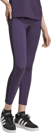 Legginsy damskie adidas Essentials 3-Stripes Cotton fioletowe JY3176