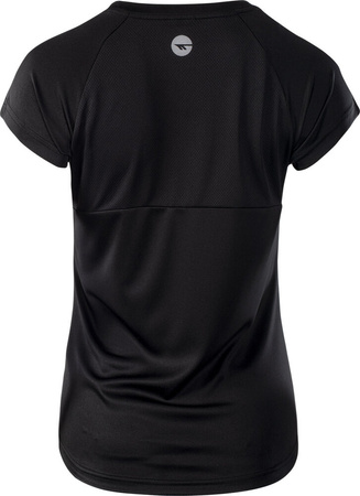 Damska koszulka z krótkim rękawem Hi-tec Lady Alna czarny rozmiar XS