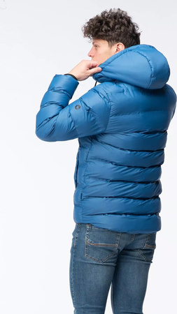 Męska kurtka zimowa puchowa pikowana z kapturem Hi-tec Diorro rozmiar L