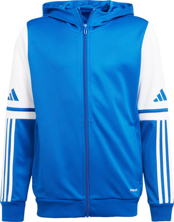 Bluza dla dzieci adidas Squadra 25 Hoodie niebiesko-biała JD4802