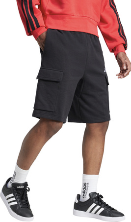 Spodenki męskie adidas Essentials Feel Cozy French Terry Cargo czarne JE6291