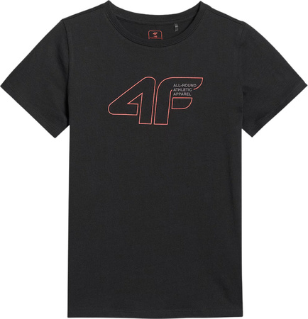 Koszulka dla chłopca 4F M2417 czarna 4FJWAW25TTSHM2417 20S