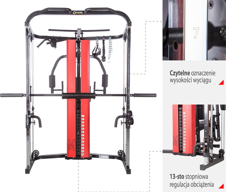 Suwnica treningowa atlas do ćwiczeń Smitha HMS Premium Atom