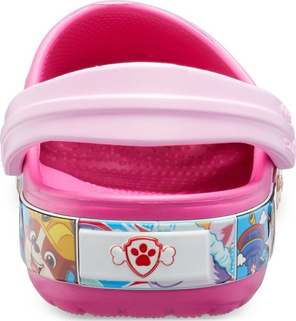 Chodaki sandały klapki Crocs dla dzieci Fl Paw Patrol Band Clog różowe 205509 670