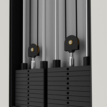 Brama przyścienna treningowa podwójna ze stosem HMS