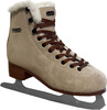 Łyżwy figurowe damskie Roces Suede Eco-Fur beżowo-brązowe 450702 00001