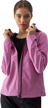 Kurtka damska softshell 4F F285 różowa 4FWAW24TSOFF285 54S