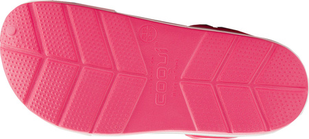 Chodaki sandały klapki damskie Coqui Lindo różowo-szare 6413-100-4246