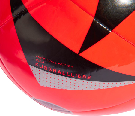 Piłka nożna adidas Euro24 Fussballliebe Club czerwona IN9375