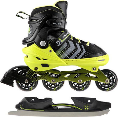 Łyżworolki rolki wrotki łyżwy hokejowe 4w1 Nils Extreme rozmiar L 39-43