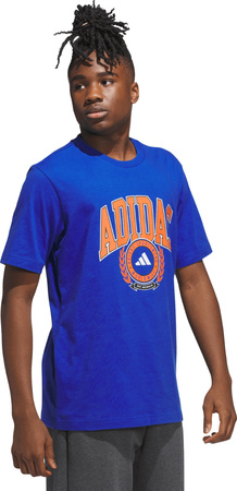 Koszulka męska adidas Varsity Crest niebieska JN2515