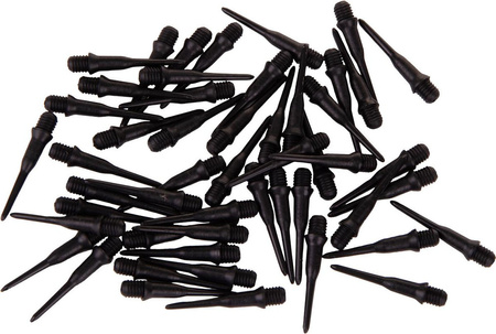 Końcówka dart do rzutek plastikowe spare Enero czarne 50 sztuk