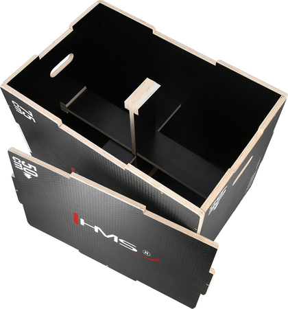 Skrzynia treningowa pylometryczna do ćwiczeń crossfit wzmocniona HMS DSC02 750x600x500mm