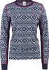 Damska bluza termoaktywna wełna merino Kari Traa Floke ls royal granatowa rozmiar M