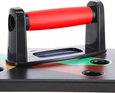 Poręcze podpórki uchwyty deska do pompek czerwone HMS pu10 wielofunkcyjna