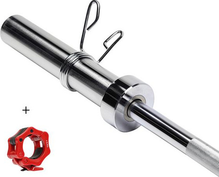 Gryf olimpijski prosty HMS Premium GO205 200 kg zaciski ZG1000B