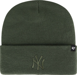 Czapka zimowa ciepła New York Yankees khaki B-HYMKR17ACE-MSH