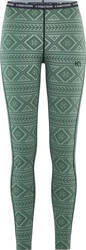 Damskie legginsy spodnie termoaktywne Kari Traa Floke Pant zielone rozmiar XS