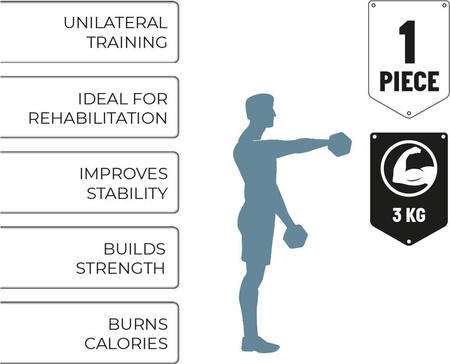 Hantla neopren do ćwiczeń Umbro 3 kg