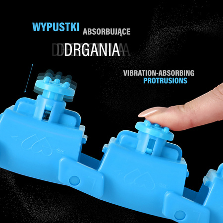 Hula hop z wypustkami i obciążnikiem One Fitness oha01 niebieskie