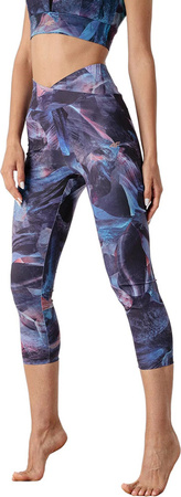 Legginsy funkcyjne damskie 4F multikolor 3 allover H4Z21 SPDF017 93A