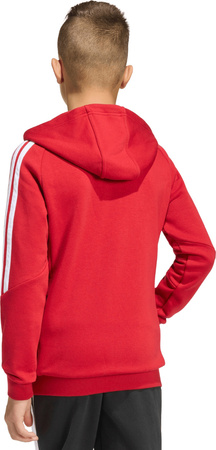 Bluza dla dzieci adidas Tiro 26 League Sweat Full Zip Hoodie czerwona KF9101