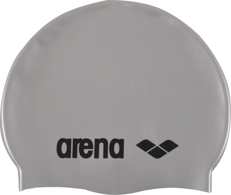 Dziecięcy Czepek Silikonowy Classic Silicone Jr  silver/black rozmiar S/M