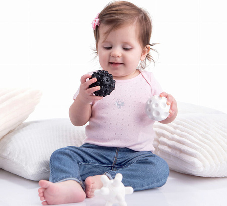 Piłki sensoryczne AM Tullo 4 szt. czarno-białe 461